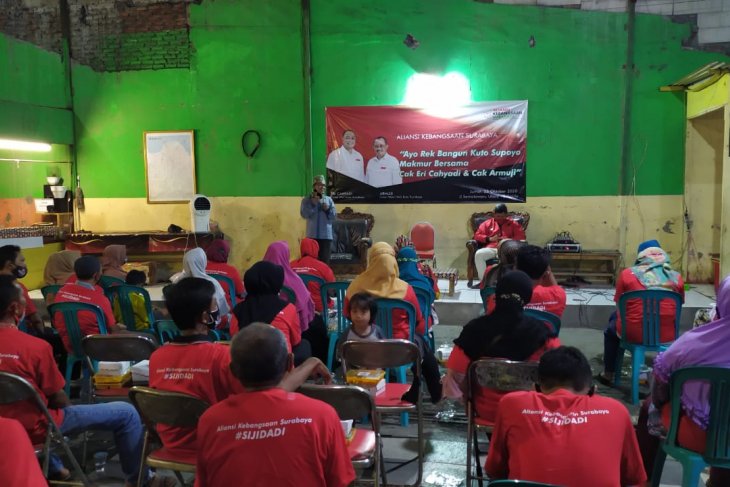 Aliansi Kebangsaan Surabaya saat sosialisasi visi dan misi Eri Cahyadi-Armuji