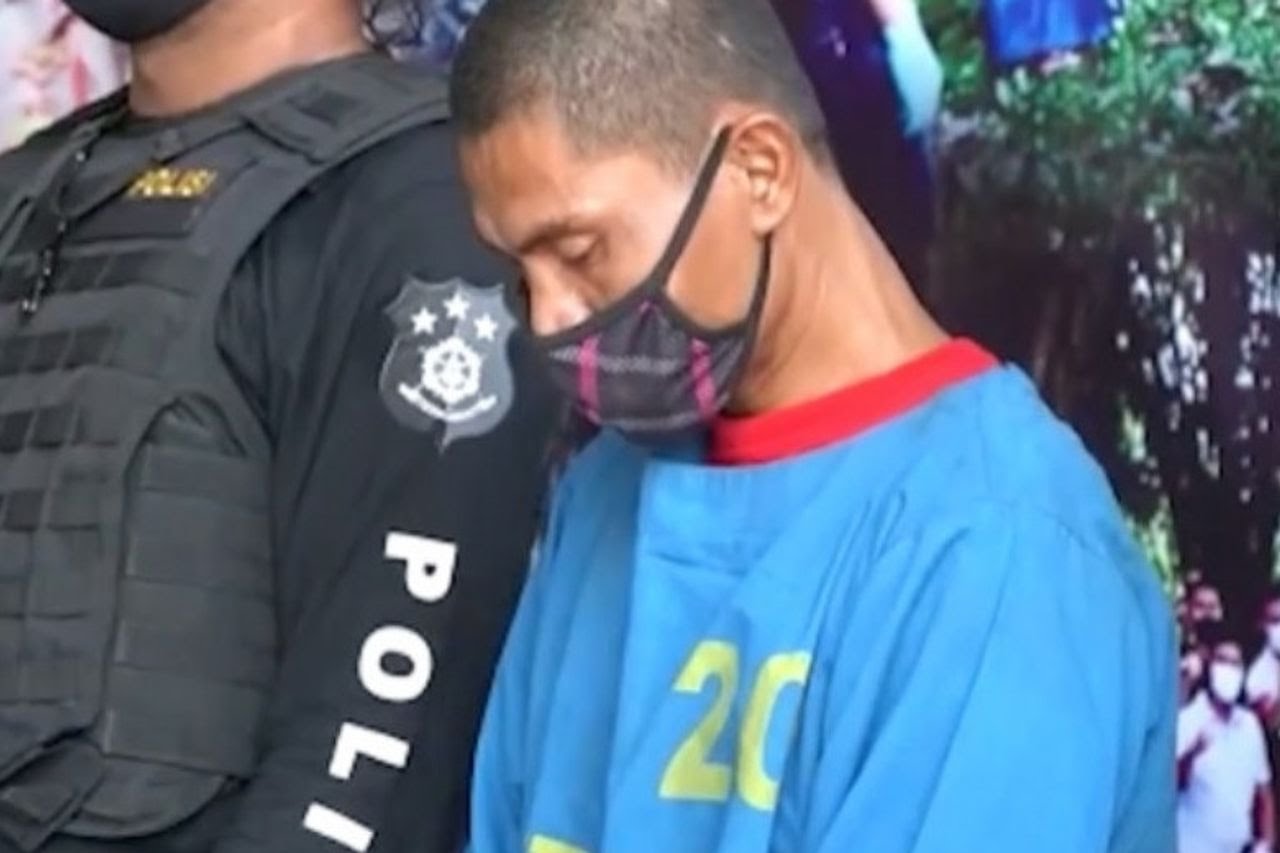 AC, tersangka yang menganiaya anaknya hingga tewas. (Foto: IST)