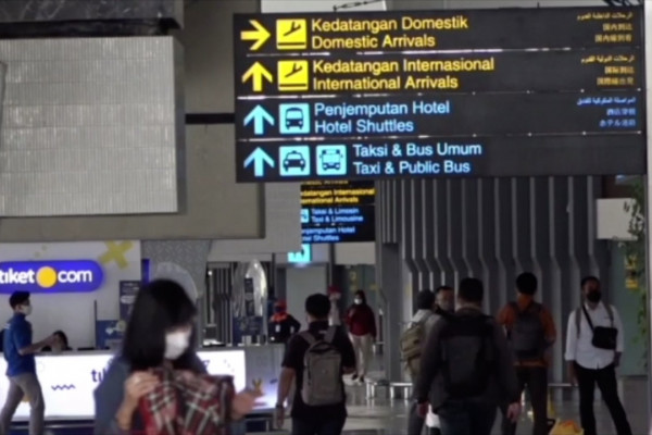 Suasana Bandar Udara Juanda Surabaya di Sidoarjo.