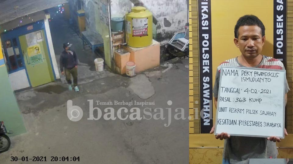 Decky Franciscus Kusmurdianto saat diamankan polisi. 