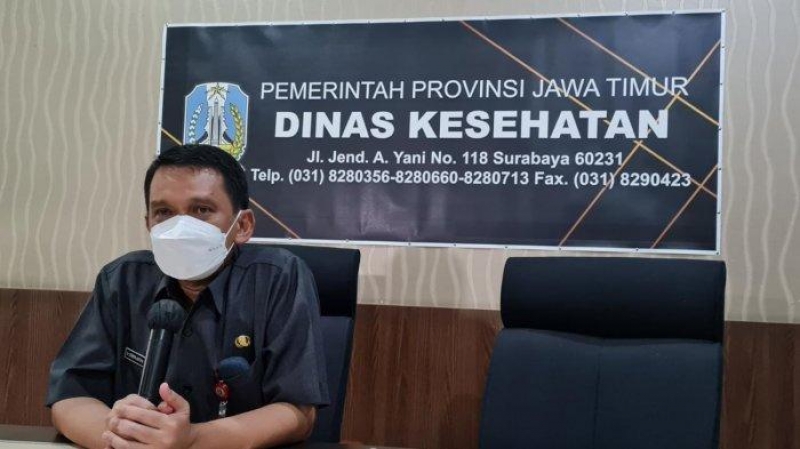 Kepala Dinas Kesehatan Prov Jatim, Dr Erwin Astha Triyono, dr Sp.PD., KPTI.