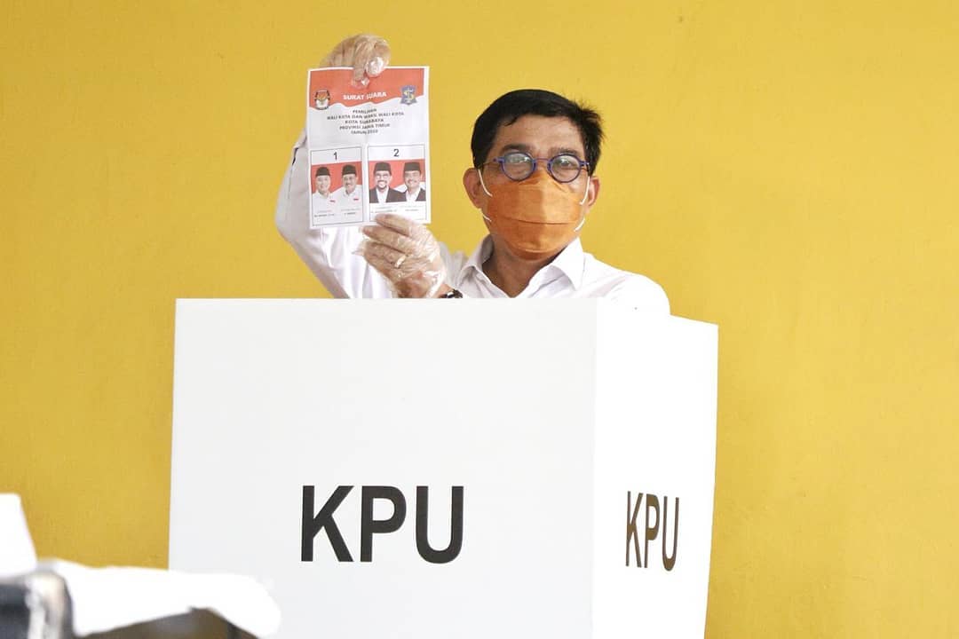 Calon Wali Kota Surabaya Machfud Arifin.