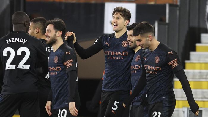 Manchester City melibat Fulham 3-0 dalam lanjutan Liga Primer Minggu (14/3/2021) dini hari WIB. (Skysport.com)