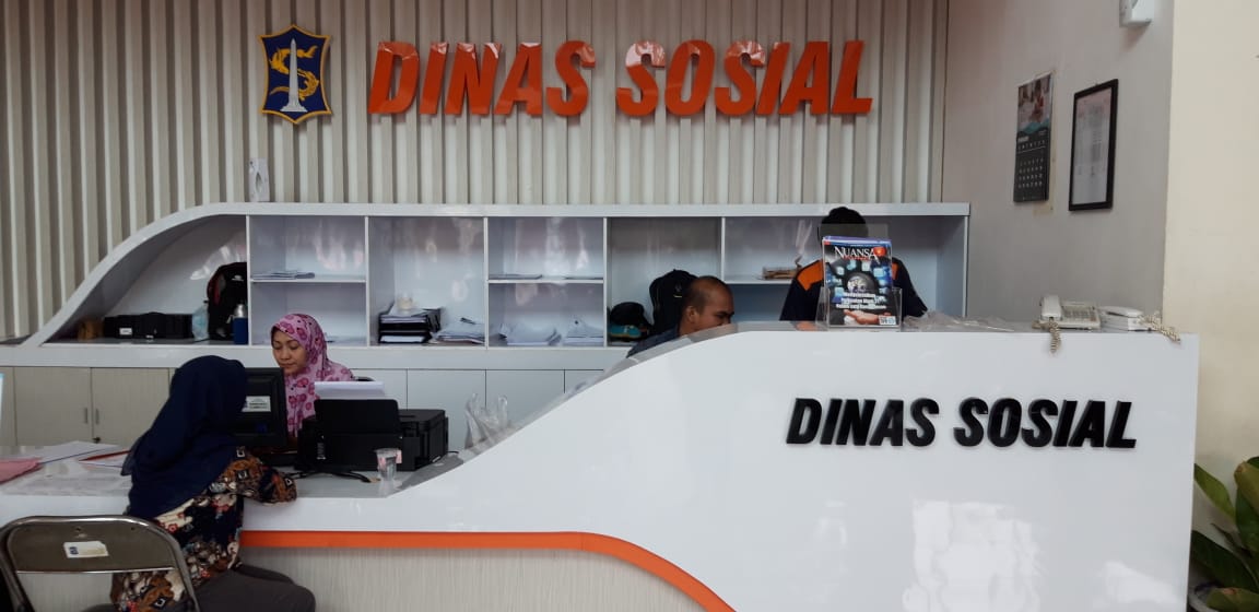 Suasana di Dinas Sosial Kota Surabaya