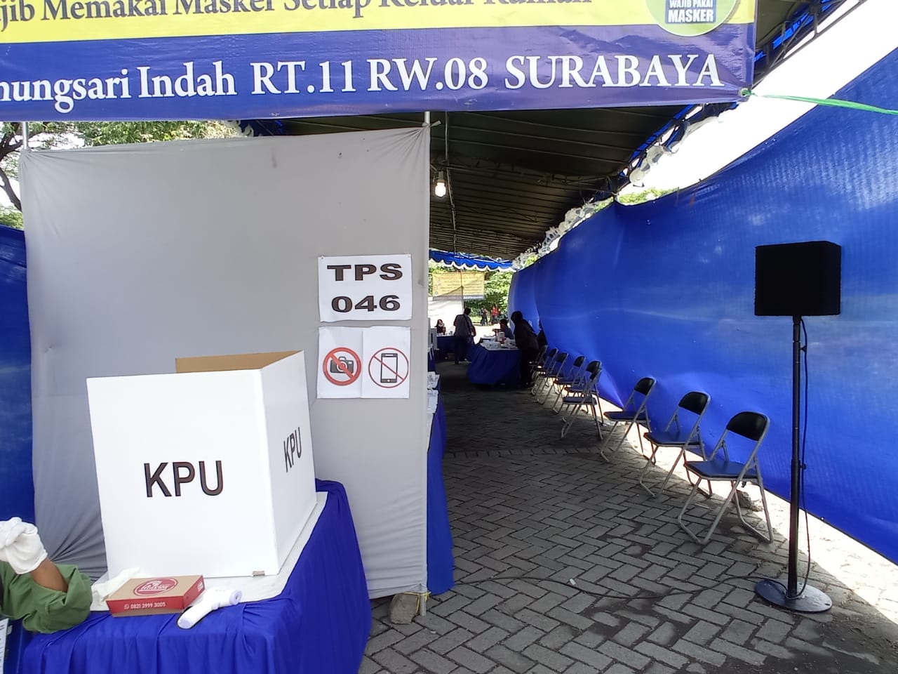 Pemungutan Suara Ulang (PSU) di  TPS 46, Kelurahan Kedurus, Kecamatan Karangpilang, Kota Surabaya pada Pilkada 2020 lalu. (DOK)