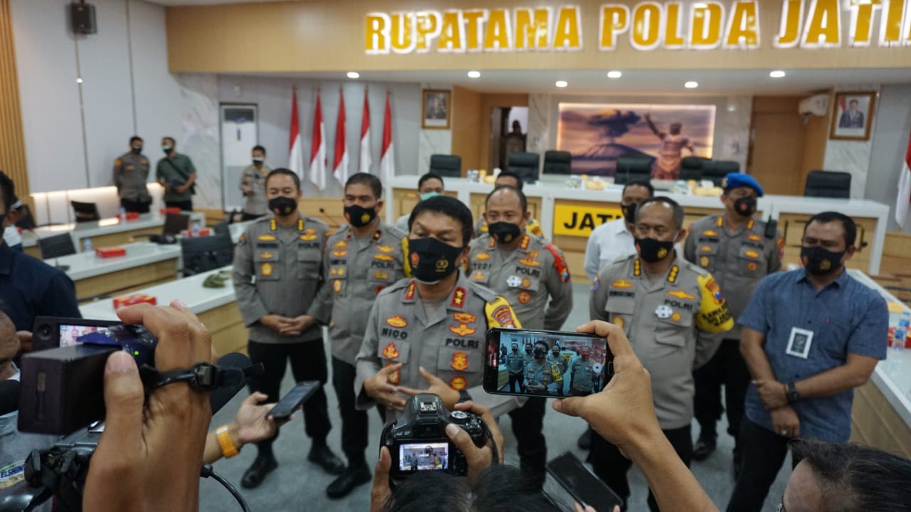 PERS: Polda Jatim saat rilis annev tahun 2020. | BCSJ/Arry
