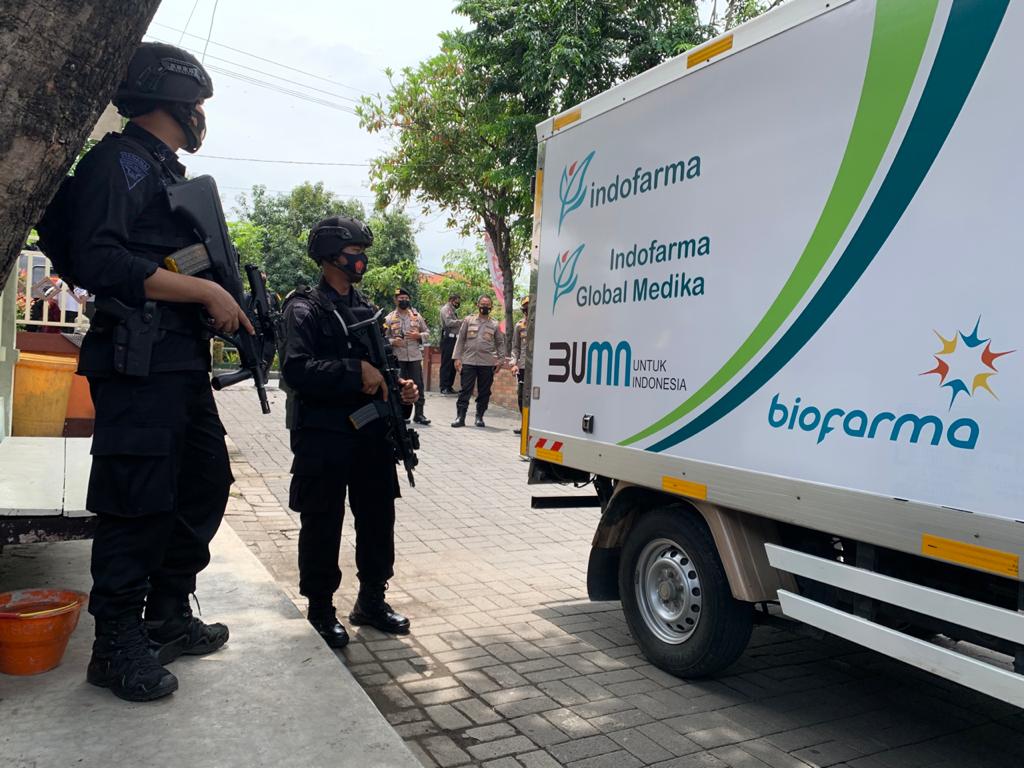 Distribusi vaksin Covid-19 Sinovac tahap kedua sebanyak 4.720 di Dinas Kesehatan Kabupaten Sidoarjo.
