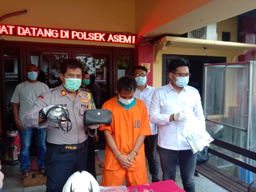 Pelaku jambret diamankan ke Polsek Asemrowo