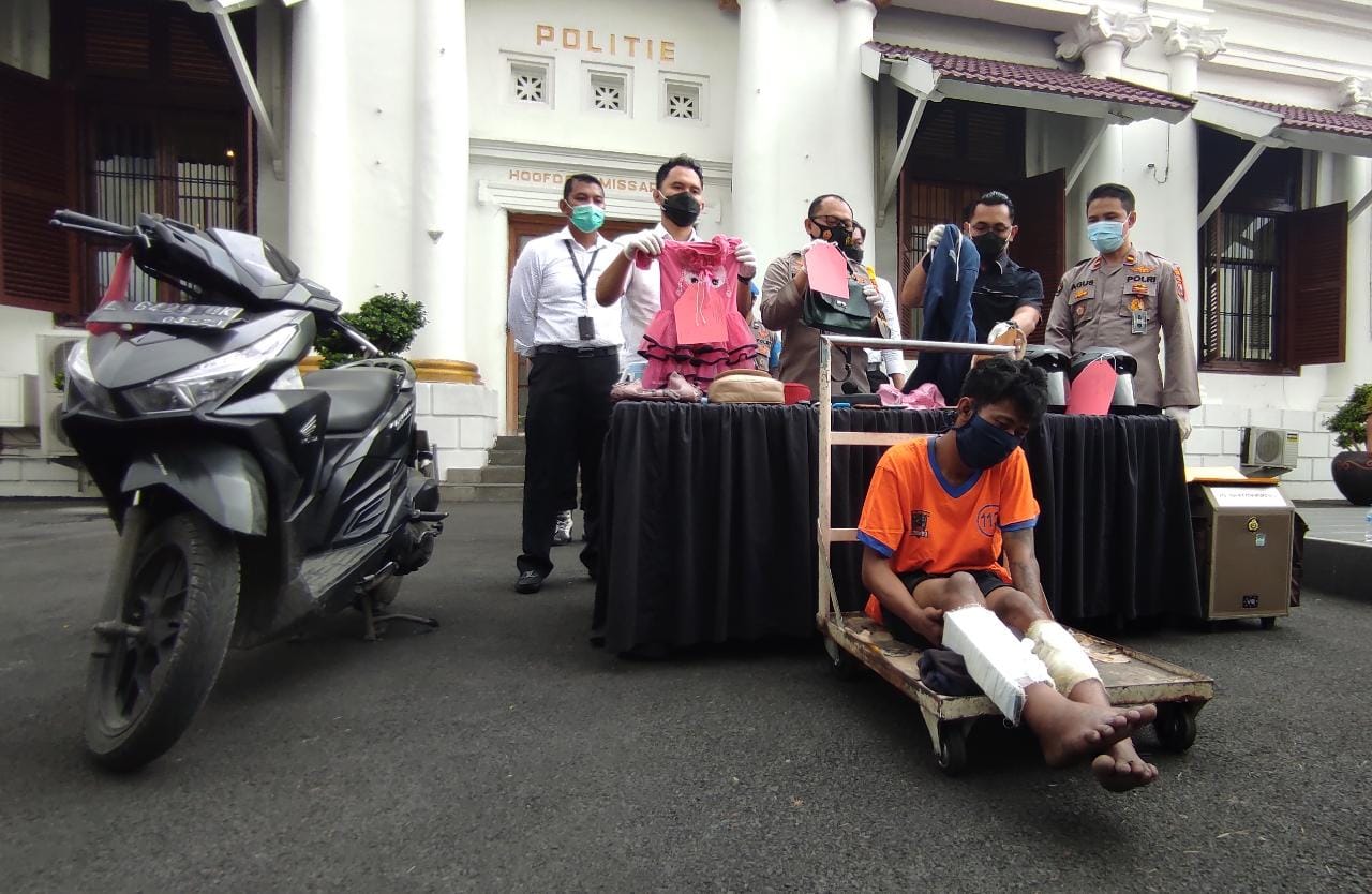 Deni Indrianto, pelaku jambret yang mengakibatkan bocah terluka ditembak anggota Satreskrim Polrestabes Surabaya