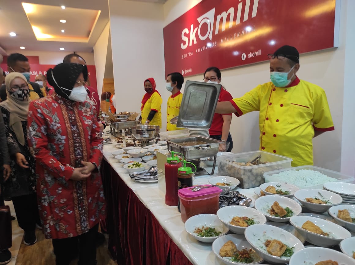 Walikota Surabaya menghadiri kegiatan Skomill, Jumat (27/11) FOTO:ROMA