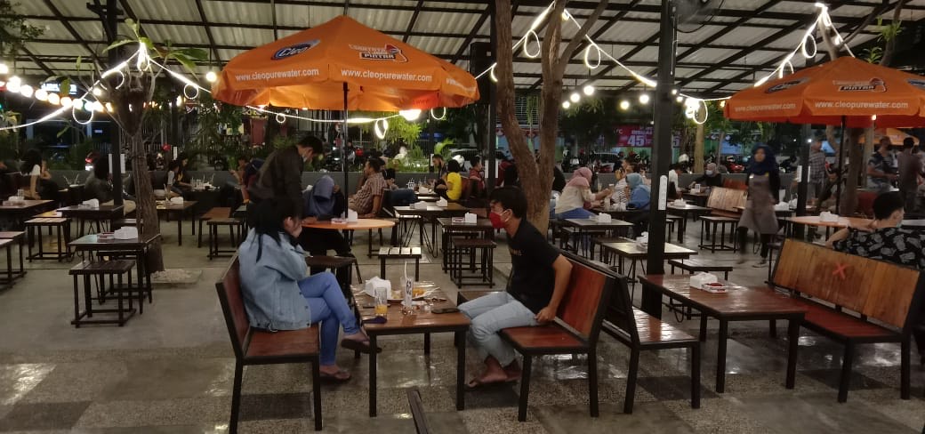 Kondisi Kedai Tepi Teras di kala Pandemi Covid-19.