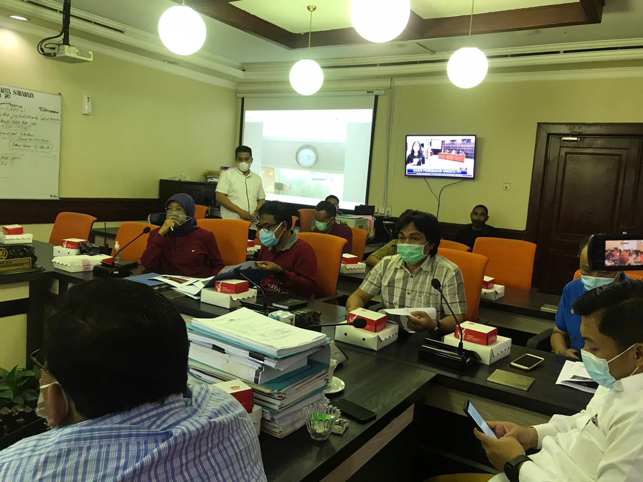 Suasana hearing DPRD Surabaya dengan Dinas PU Bina Marga Pemkot Surabaya