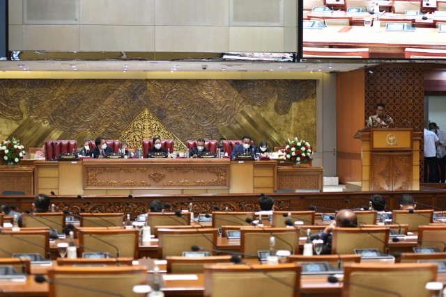 Suasana sidang di DPR RI. (dpr.go.id)
