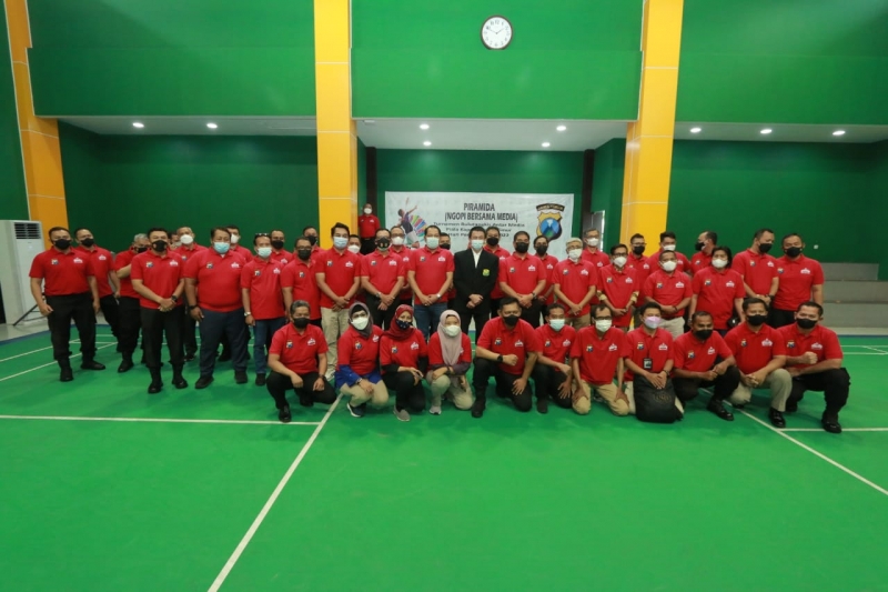 Pembukaan Lomba Bulutangkis Piala Kapolda Cup dalam rangka memeriahkan Hari Pers Nasional di Jawa Timur. (Polda Jatim)