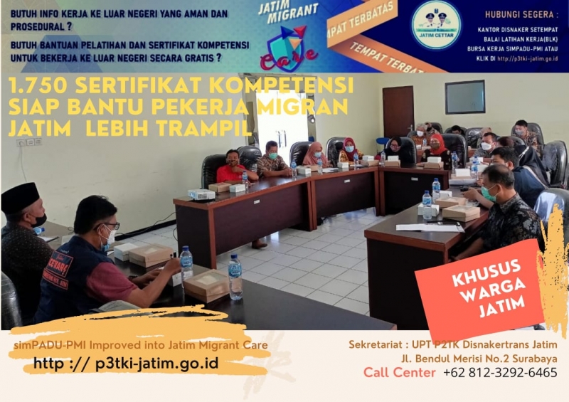 Sertifikasi bagi calon Pekerja Migran Indonesiq. Foto: Kominfo Jatim