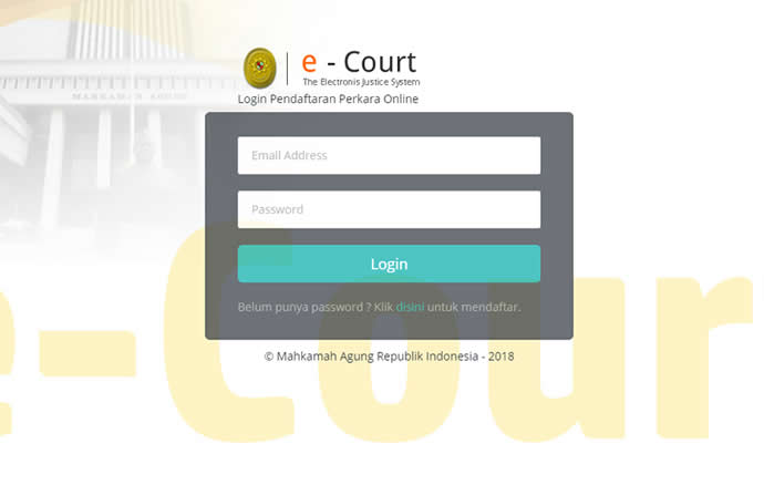 ilustrasi e-Court.