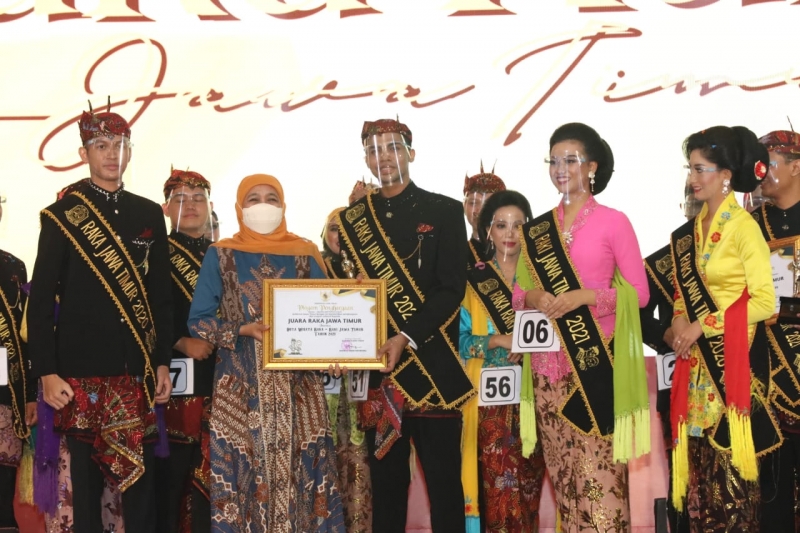 Grand final pemilihan duta wisata Raka-Raki Jatim 2021 di Hotel Shangrila.