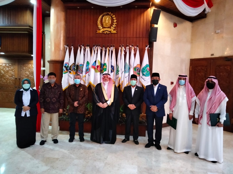 Suasana kunjungan Dubes Arab Saudi di DPRD Jatim.
