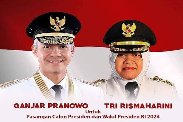 Gubenur Jawa Tengah Ganjar Pranowo dan Menteri Sosial Tri Rismaharini. | @ganjarpranowo_ri1