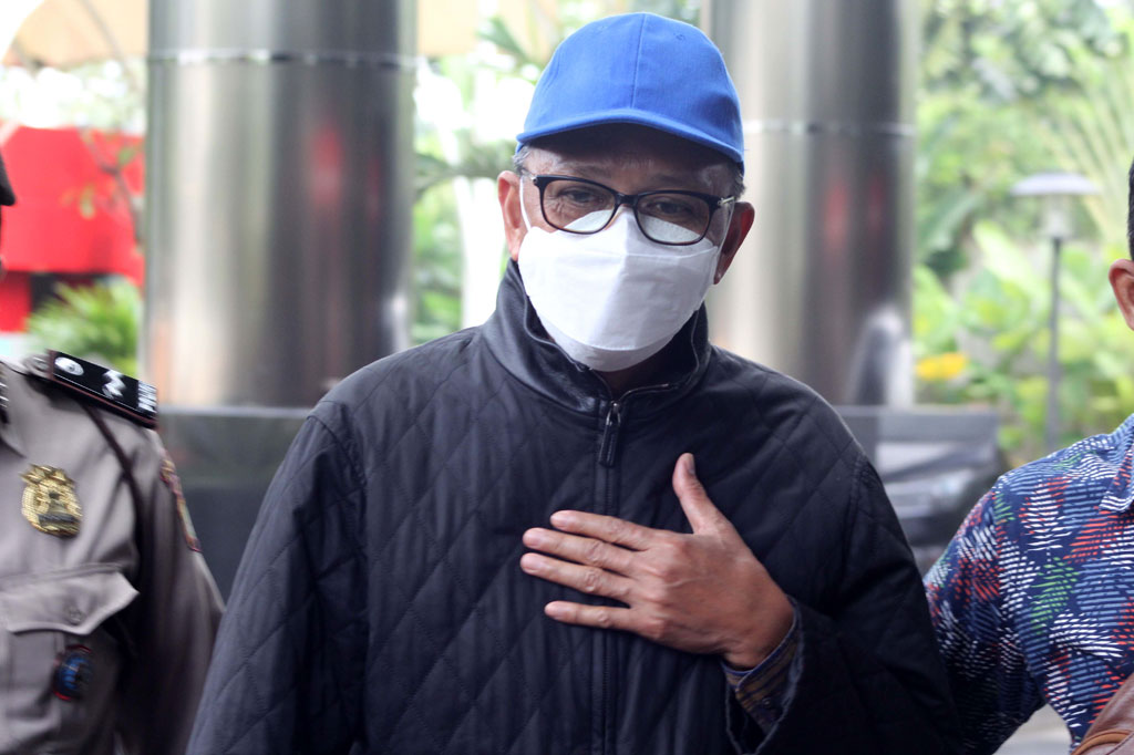Gubernur Sulsel Nurdin Abdullah di Gedung KPK