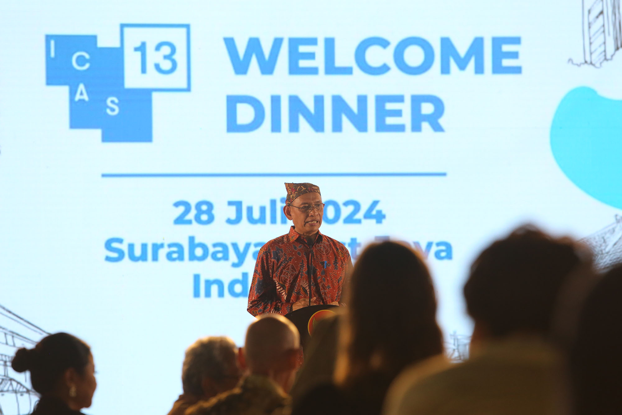 Welcome dinner menyambut tamu ICAS ke-13 Balai Kota, Minggu (28/7/2024) malam
