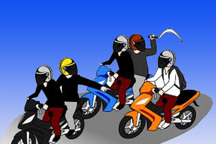 Ilustrasi begal.