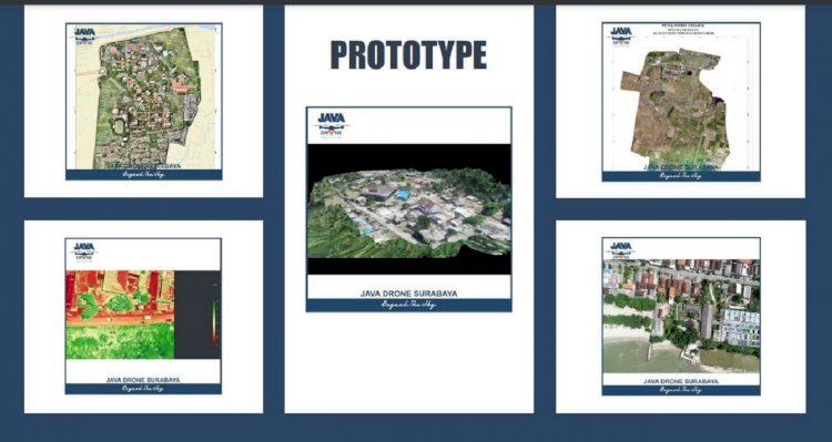 Prototype Java Drone yang dirancang mhasiswa ITS