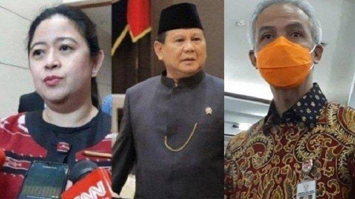 Puan Maharani, Prabowo Subianto, Ganjar Pranowo