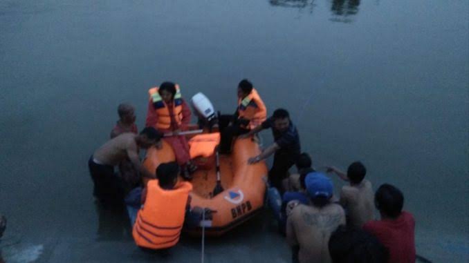 Pencarian korban tenggelam di Waduk Kali Mati