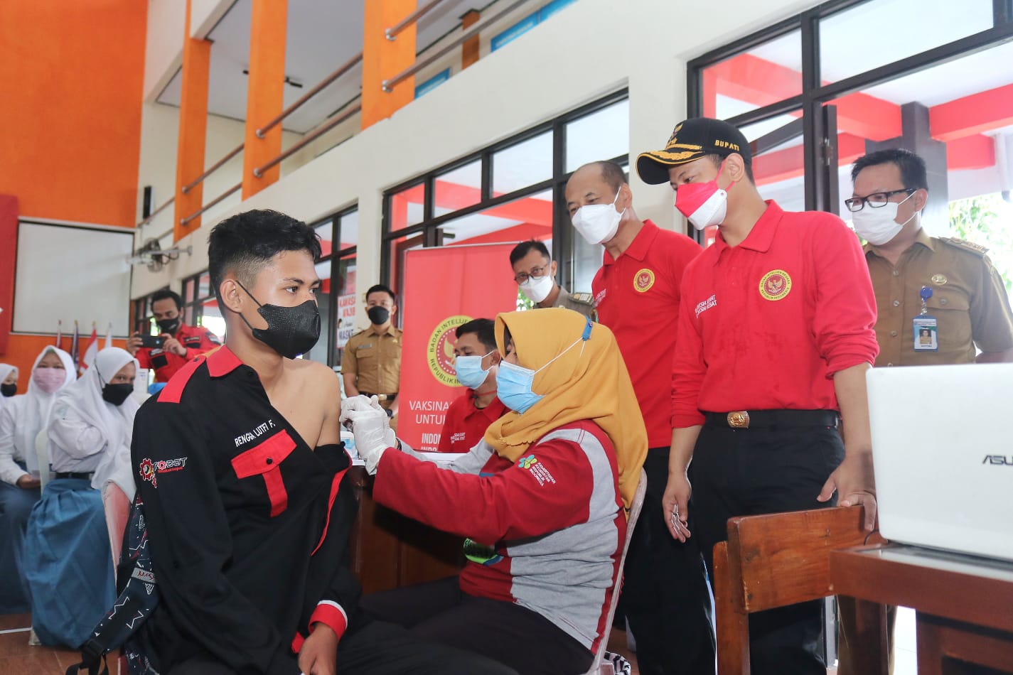 Bupati Trenggalek, Mochamad Nur Arifin di SMKN Pogalan.