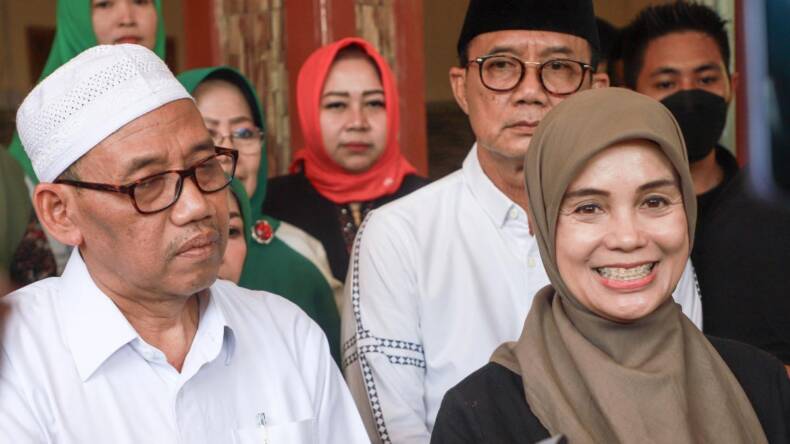 Siti Atikoh Ganjar Pranowo dalam kunjungannya ke Ponorogo