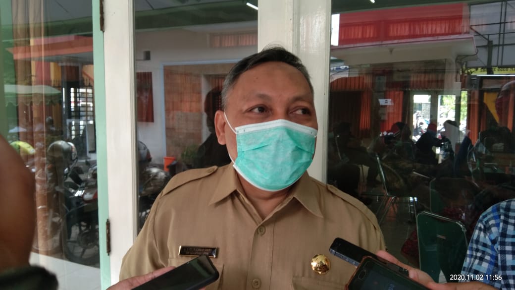 Juru Bicara Gugus Tugas Percepatan Penanganan (GTPP) Covid-19 Kabupaten Tulungagung, Kasil Rokhmat. (Foto: noyo ) 