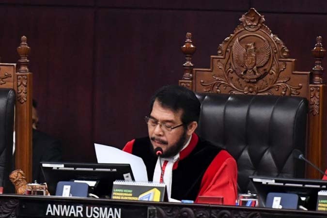 Ketua MK Anwar Usman. (IST)