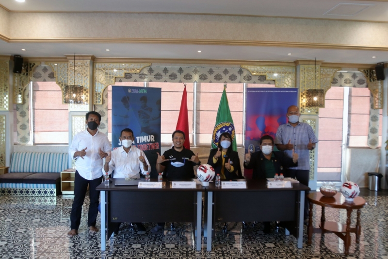 Pengurus Asosiasi Persatuan Sepak Bola Seluruh Indonesia (PSSI) Provinsi Jawa Timur. (Humas PSSI Jatim)