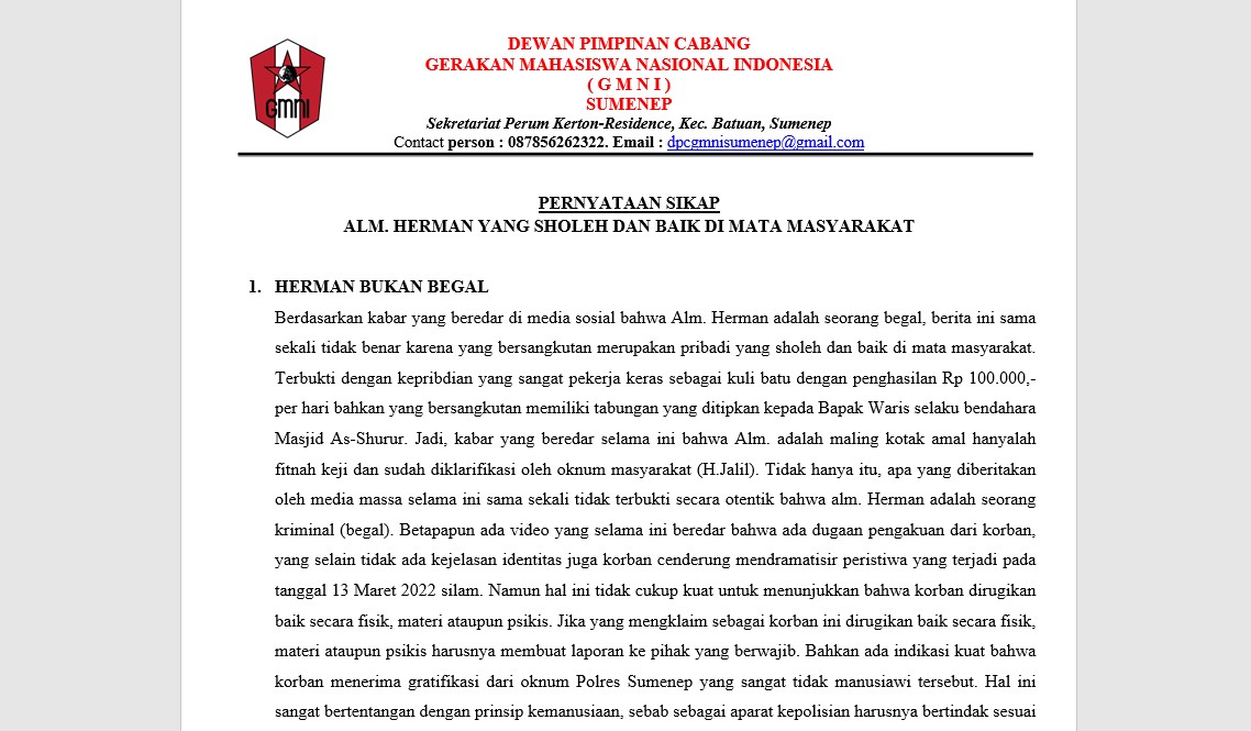 Suasana penembakan polisi terhadap Herman di Sumenep.