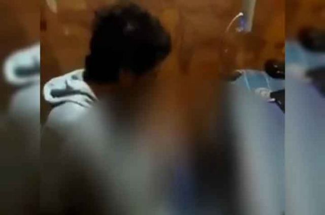 Screenshot video penganiayaan balita yang viral di Surabaya, beberapa waktu lalu