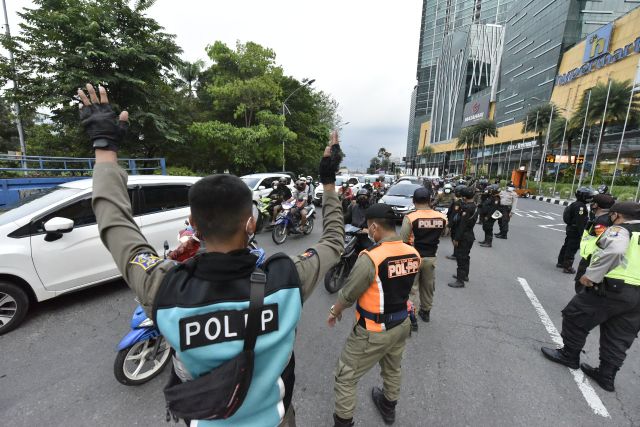 PPKM di Surabaya, beberapa waktu lalu.
