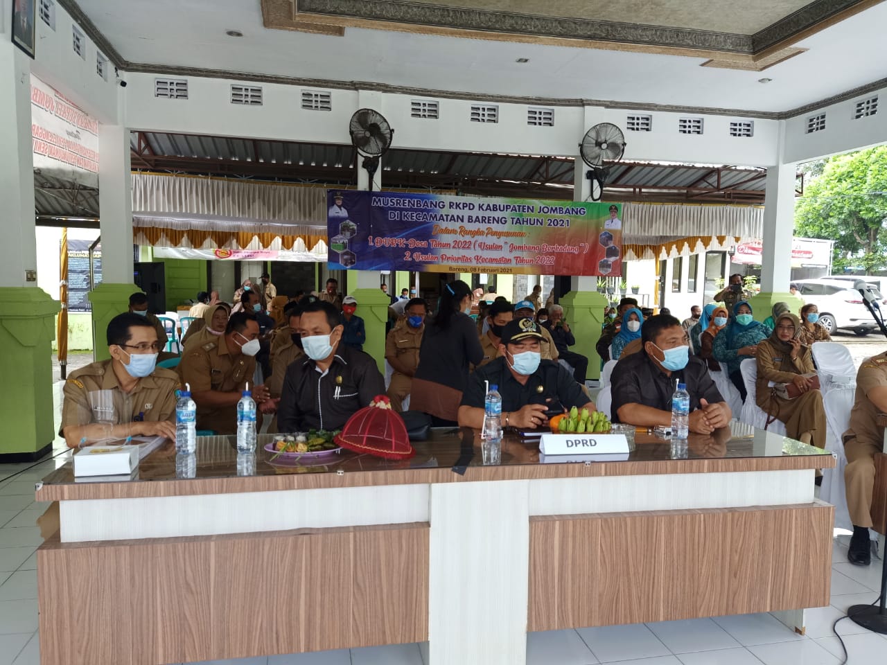Suasana Musrenbang di Kecamatan Bareng, Kabupaten Jombang, Senin (08/2/2021). 
