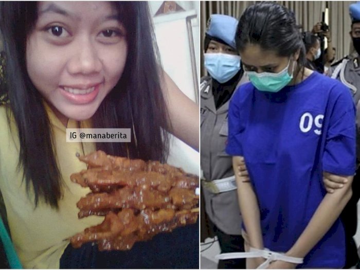 Tampang pengirim sate sianda Nani Apriliani alias NA. (@manaberita)