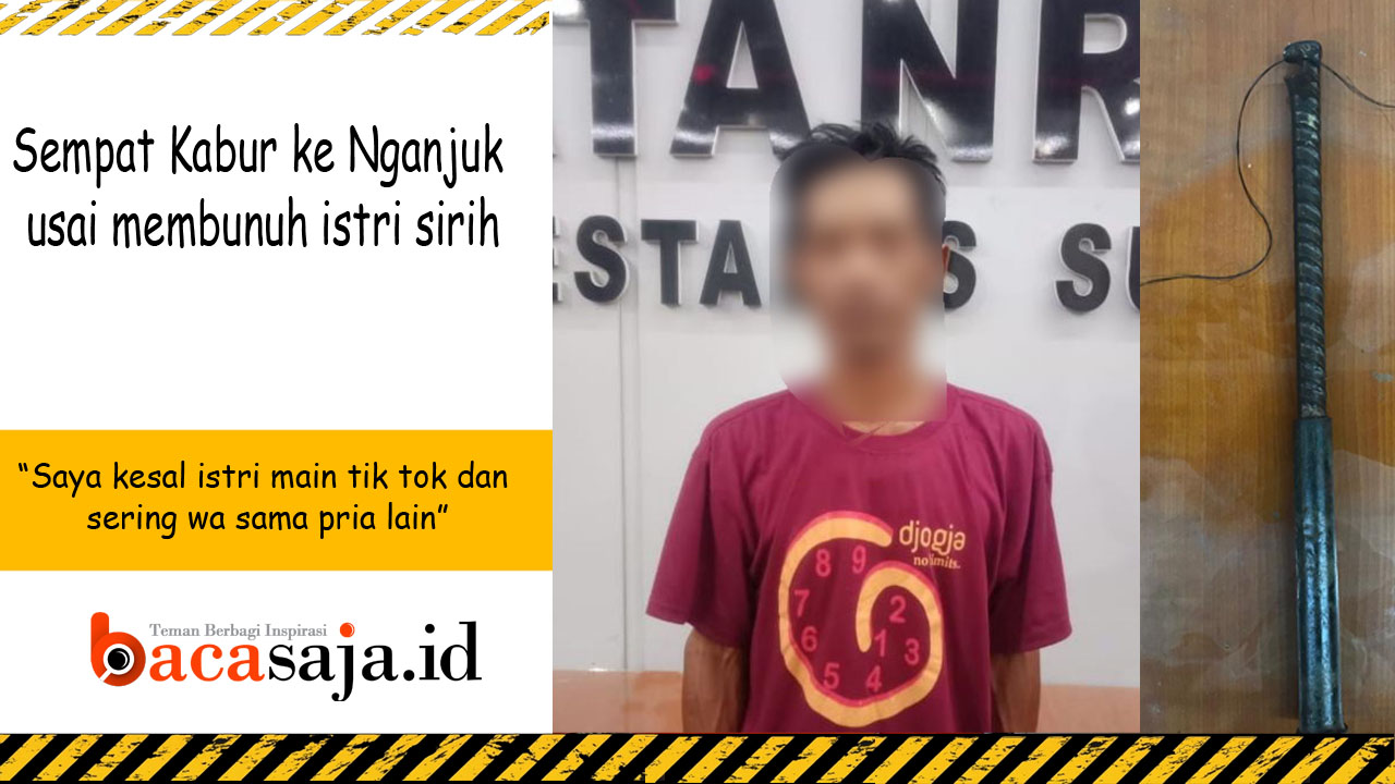 pelaku dan barang bukti untuk membunuh korban diamankan polisi