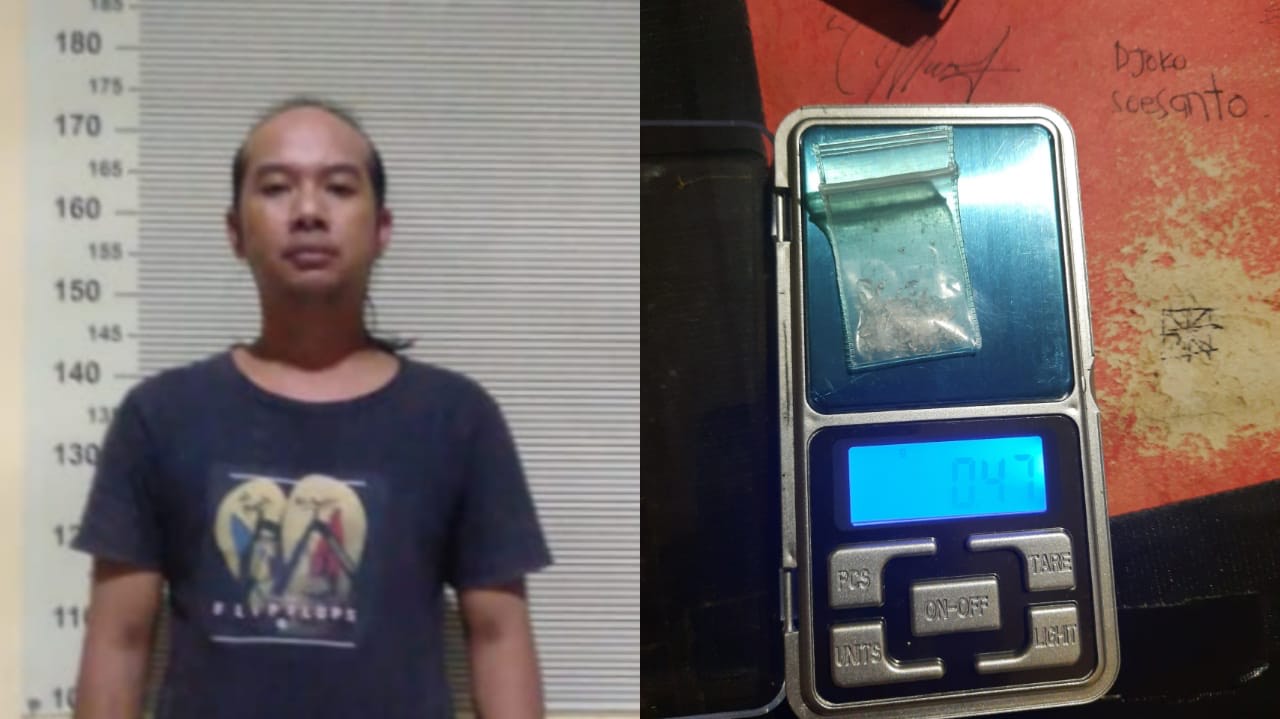 Totok beserta barang bukti diamankan di Mapolsek Rungkut