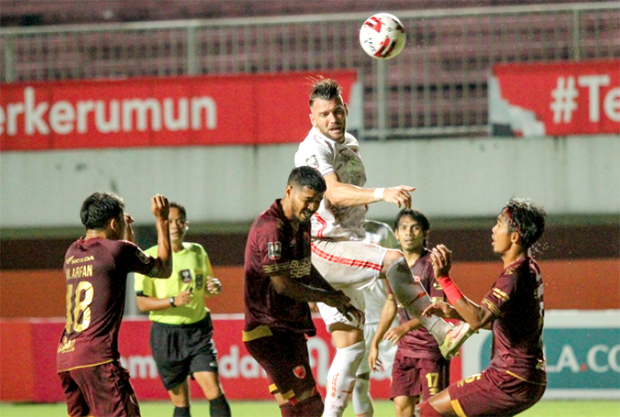 Laga leg pertama antara Persija vs PSM yang berakhir imbang 0-0. (PT LIB)