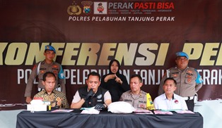 Polres Pelabuhan Tanjung Perak merilis kasus narkoba yang diungkap 