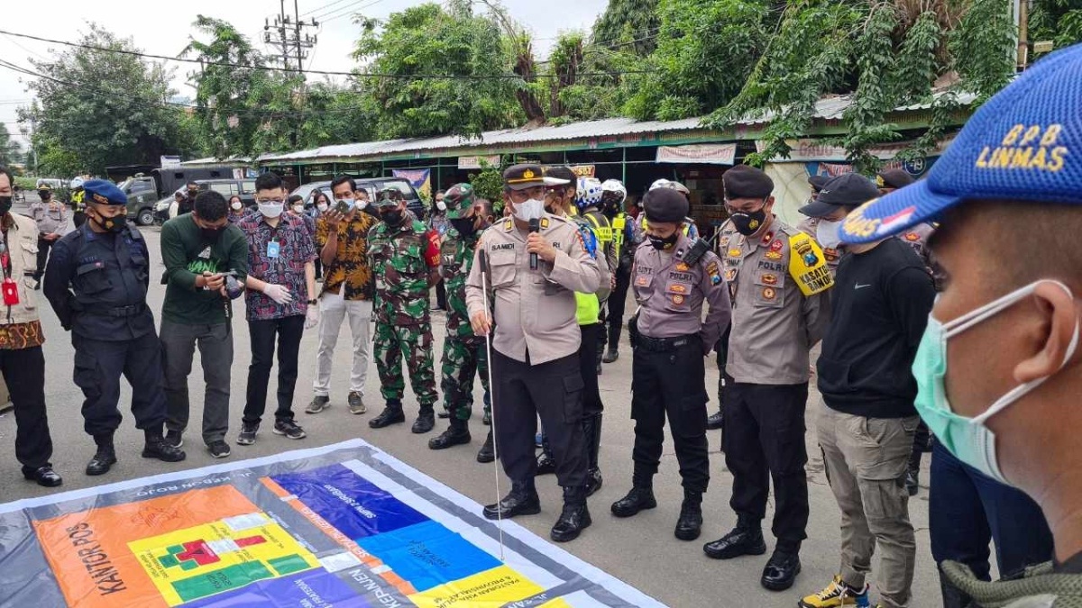Simulasi pengamanan Natal dan Tahun Baru.