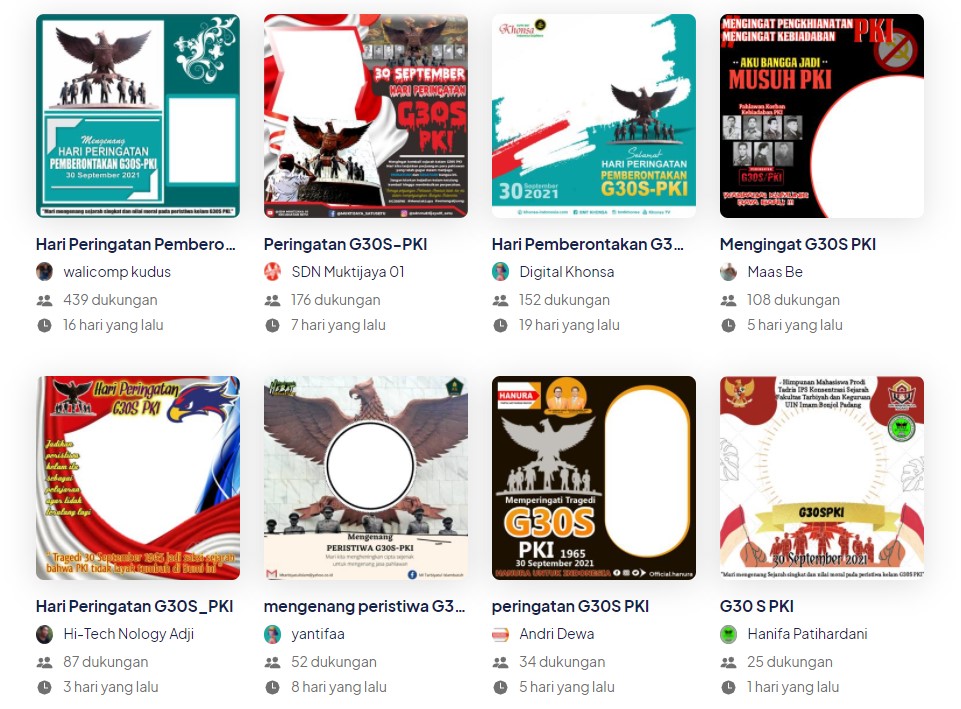  Twibbon Hari Peringatan G30S-PKI 2021.