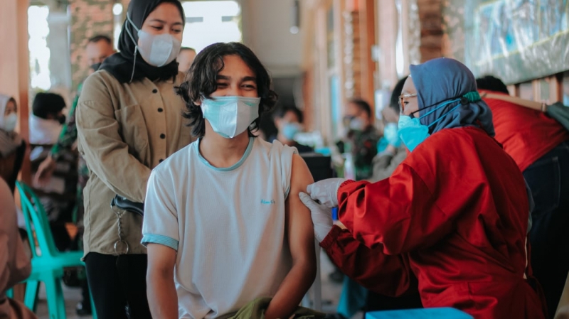 Vaksinasi Covid-19 di Kodam V/Brawijaya, beberapa waktu lalu. 